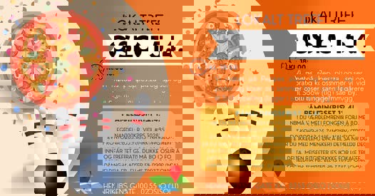 Invitasjon til pizza og bowling i Oslo 15.4.2026