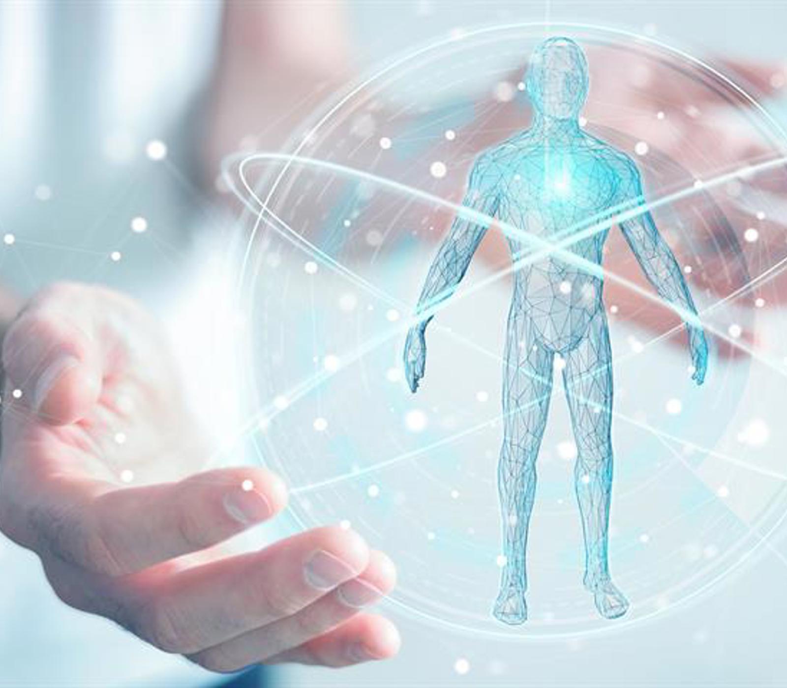 Hologram av en menneske kropp