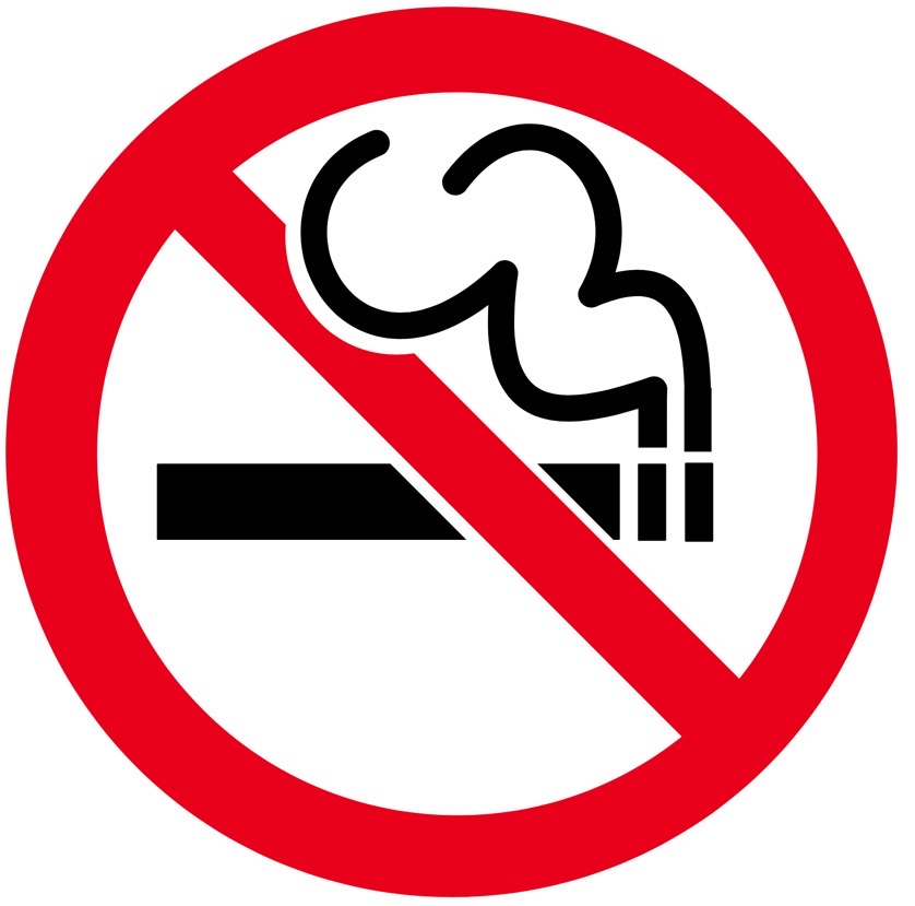 Ingen røyking skilt