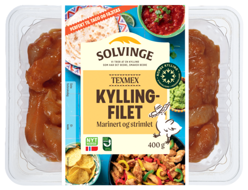 Strimlet kyllingfilet TexMex 400g